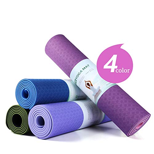 Grandcase Tapete Ioga para Exercícios Fitness Tapete Alta Densidade Antiderrapante Ioga Pilates e Gi