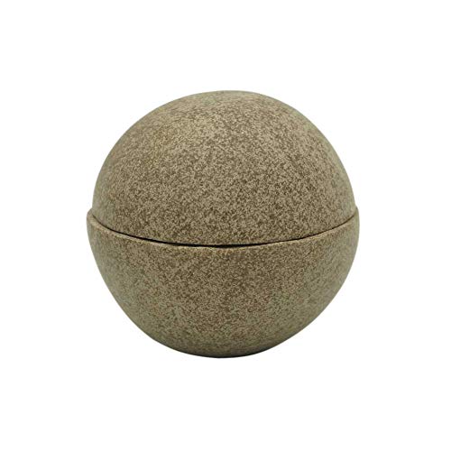 Clay Candle Stand Unglazed Handmade in Japan Grey