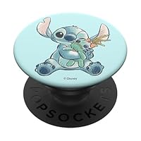 Disney Lilo & Stitch Cute Happy Stitch Scrump Sketch Logo PopSockets Klebender PopGrip