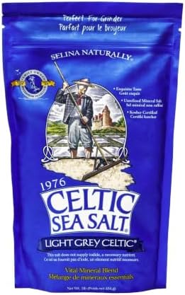 Celtic Sea Salt - Vital Mineral Blend Zippered Bag Light Gray Celtic - 1 lb