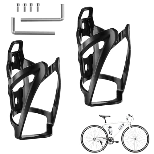 2er-Pack Flaschenhalter Fahrrad Getränkehalter Fahrrad Xubehör Cube Flaschenhalter aus Hochfestem Leichtem Kunststoff Schrauben und Montagewerkzeug für MTB Rennrad Mountain Road Bike
