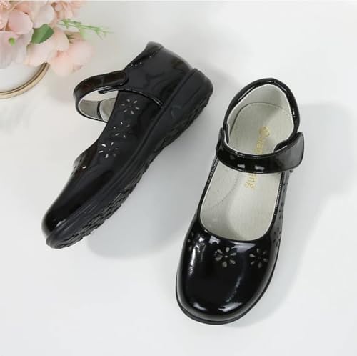 Little Kids Girls Classic Mary Jane Flats Black School Uniform Dress Shoe Formal Footwear for Students3
