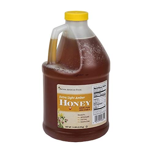 Natural American Foods Honey Extra Light Amber, 6-5 Pounds