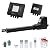 TOPENS AT12131 Single Swing Gate Opener Heavy Duty Automatic Gate Motor for Single Swing Gates Up to 18ft, Electric Driveway Gate Operator AC Powered with Remote Control Kit Solar Compatible