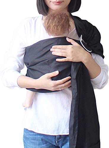 Ring Sling Baby Carrier Black