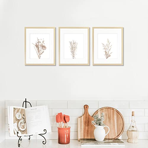 Botanical Wall Art Framed, Boho Wall Art Farmhouse Decor, Rustic Plant Wall Pictures Paintings, Modern Minimalist Boho Theme Art Prints Ready To Hang For Living Room Bedroom Bathroom Kitchen Boho Room Decor (11X14Inch,Framed Wall Art) #TOP7