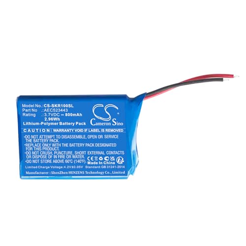 Cameron Sino 800mAh / 2.96Wh Replacement Battery for Skullcandy 2XL Ringer, Ringer 2XL, Soundmine, X7RGFZ-842, AEC523443