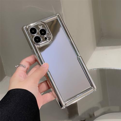 Coque iPhone 14 Pro antichoc silicone argent pour regarder vos vidéos