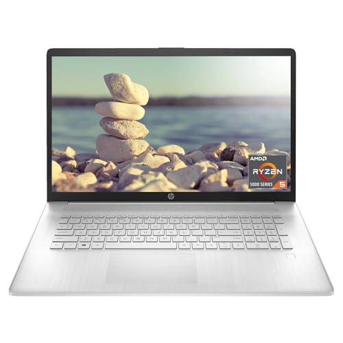 HP 17-CP0012NR Laptop 2023 New, 17.3" FHD IPS ~ AMD Ryzen 5 5500U 6-Core ~ AMD Radeon Graphics ~ 16GB DDR4~512GB SSD ~ Fingerprint Reader ~ Wi-Fi 5 ~ Win10 Pro WWC 32GB USB