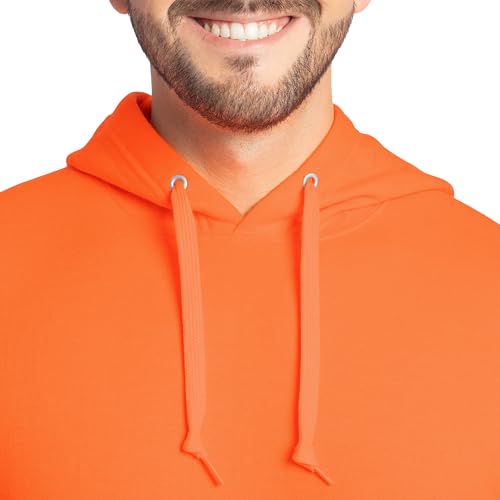Image of Fruit of the Loom Men's Eversoft Fleece Pullover Hooded Sweatshirt, Moisture Wicking & Breathable