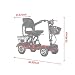 TTFC Plegable Scooter Eléctrico,Scooter Eléctrico de 4 Ruedas, Plegable, Motor De 350...
