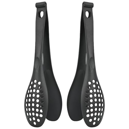 2Pcs Detachable Food Clip Salad Tongs Drainages Noodles Clip Outdoor Barbecue Clip Multifunctional Toaster Tongs