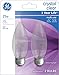 GE Lighting B13 Incandescent Chandelier Light Bulbs, 25-Watt, Crystal Clear Finish, Decorative, 170 Lumen, Medium Base, 8-Pack