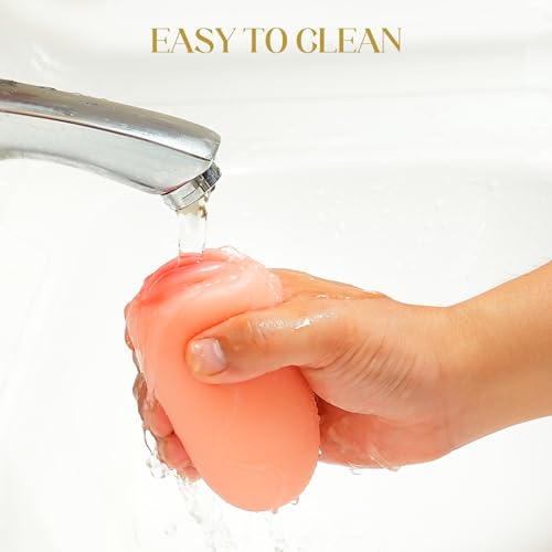 Image of Male Masturbator Egg, Portable Pocket Pussy Stroker with 3D Realistic Textured Vagina Ultra Soft Stretchy Male Masturbators Cup,Blowjob Adult Male Sex Toys for Men (Sweet Young Girl)