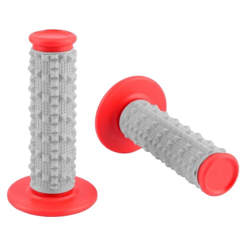 Guidon caoutchouc gel rouge pour poignée de moto saleté et pit bike