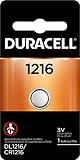 Duracell - 1216 3V Lithium Coin Battery - long lasting battery - 1 count