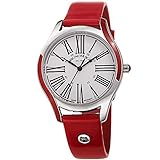 Bruno Magli Women's Alessia Swiss Quartz Red Italian Patent Leather Dial Strap Watch