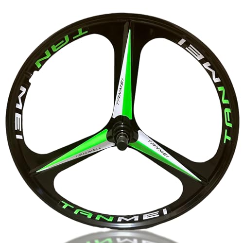20/24'' ܂肽ݎ] }OlVE BMX zC[Zbg 406/451mm 3X|[N tgAzC[ fBXNu[L 100/135mmnu 6-9[^[p(Black-green,24'' Rear)