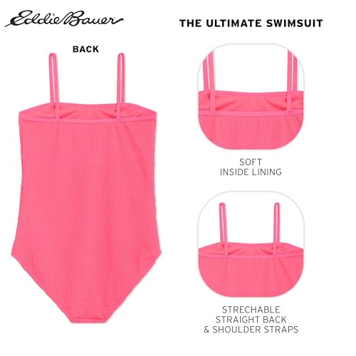 Image of Eddie Bauer Girls' UPF 50+ Scoop-Neck Stretchable One-Piece Swimsuit