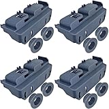EfenaLife WD28X27241 Dishwasher Lower Rack Carrier and Roller Kit for GE Dishwasher Lower Rack Wheels Assembly WD12X10438, WD12X10439, WD12X10446, WD12X10447, WD12X22656, WD12X22657 (4Pcs)