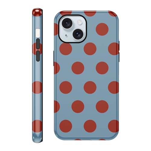 Vulfwela 킢Ԃʂ̃X}zP[X iPhone 15 P[X 6.1C`AI gfB X^CbV p^[ 2-in-1 Jo[ ϏՌ X \tg TPU n[h PC ی ̎q  j j̎q Funda