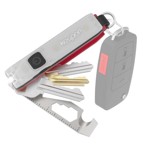Keyport Essential Plus Kit: Pivot 2.0 Modular Key Organizer with Flashlight