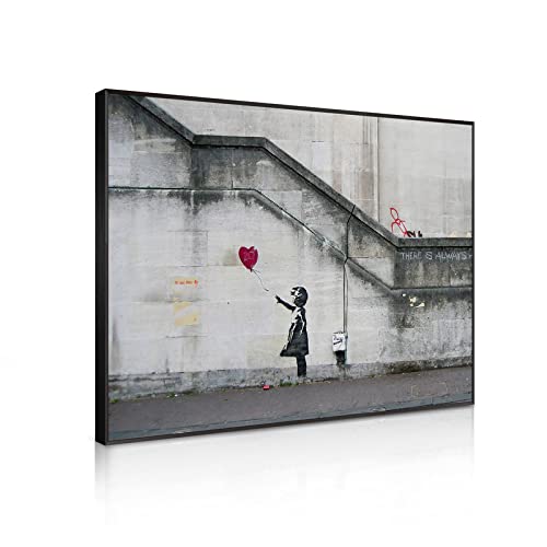 Banksy oNV[ G CeA A[gpl G ԂD |X^[ A~ t[ Ǌ| A[gt[ _ A[g{[h G ꂽ CeA Ǌ|(A, 40cmX55cm)