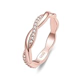 Anillo de cruz de circonita simple chapado en oro y plata esterlina S925 para mujer