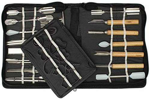 Agile-Shop Culinary Carving Tool Set Fruit Vegetable Food Garnishing / Cutting / Slicing Garnish Tools Kit (46 Pcs) #TOP4