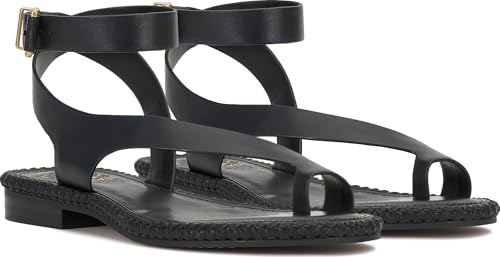 Image of Vince Camuto Libahs Ankle Strap Toe Loop Flat Sandals