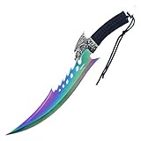 HWT253 19 Inch Fixed Blade Fantasy Flying Fire Dragon Sword W/Sheath (HWT253RW)