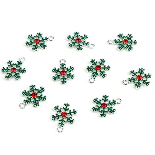 24 Pcs Christmas Assorted Enamel Charm Pendant Xmas Tree Snowflake Bell Garland Christmas Stockings Gift Box Dangle Pendants For Necklace Bracelet Earring Anklet Diy Jewelry Making Crafting Accessory #TOP6