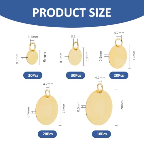 Breloques rondes en laiton SUPERFINDINGS pour creer des cadeaux de bijoux faits main