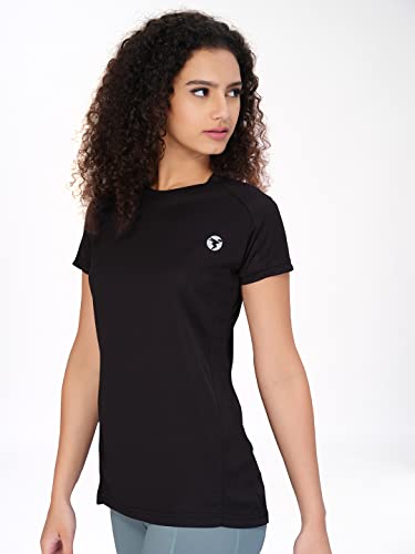 Image of TECHNOSPORT Women's 100% Polyester Regular Fit T-Shirt