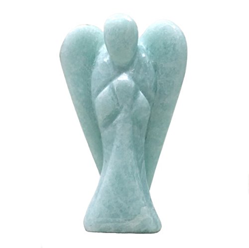 Nelson Creations, Llc Hand-Carved 2 Inch Amazonite Guardian Angel Natural Gemstone Healing Figurine #TOP5
