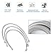 89715 Front/Rear Extended Brake Lines Replacement for Jeep Wrangler TJ YJ 1987-2006 ，For Cherokee XJ 1984-2001, Stainless Brake Line 4-6
