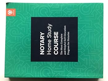 Paperback Notary Home Study Course Book