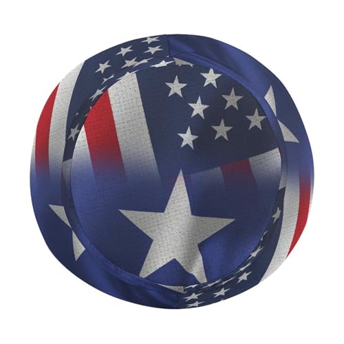 USA and Puerto Rico FlagsChildren's Bucket Hat for Boys and Girls, Breathable Summer Beach Hat54cm3