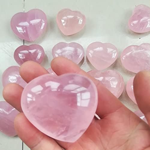 Crystal Stone Home Decor Natural Rose Quartz Crystal Heart, Home Decoration