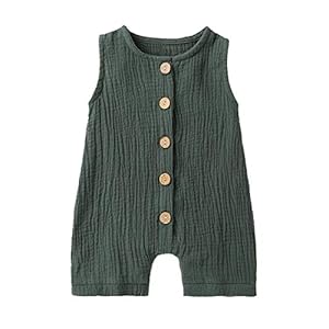 Infant Newborn Baby Boys Girls Cotton Linen Romper Summer Jumpsuit Sleeveless Overalls Clothing Set