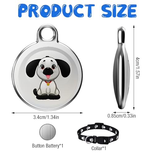XPJBKC GPS-Tracker für Katze, Mini-Haustier- und Hundetracker mit Halsband, Echtzeit-Standortverfolgung von Hunden und Katze