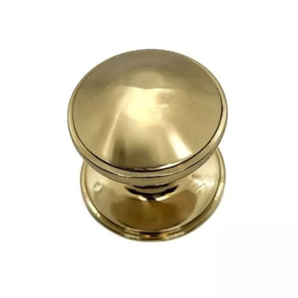 VIBE Centre Door Knob 63mm on Brass Door Handle Knob on Brass for Internal Doors