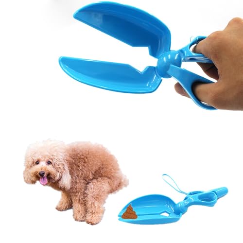 Image of 2 Pack Dog Pooper Scooper Mini Portable Pet Waste Poop Scissor Scoop Picker Shovel Cleaner for Doggie Doo Cat Litter Cleaning Tools Cleanup Outdoor Yard Garden Walks Trip