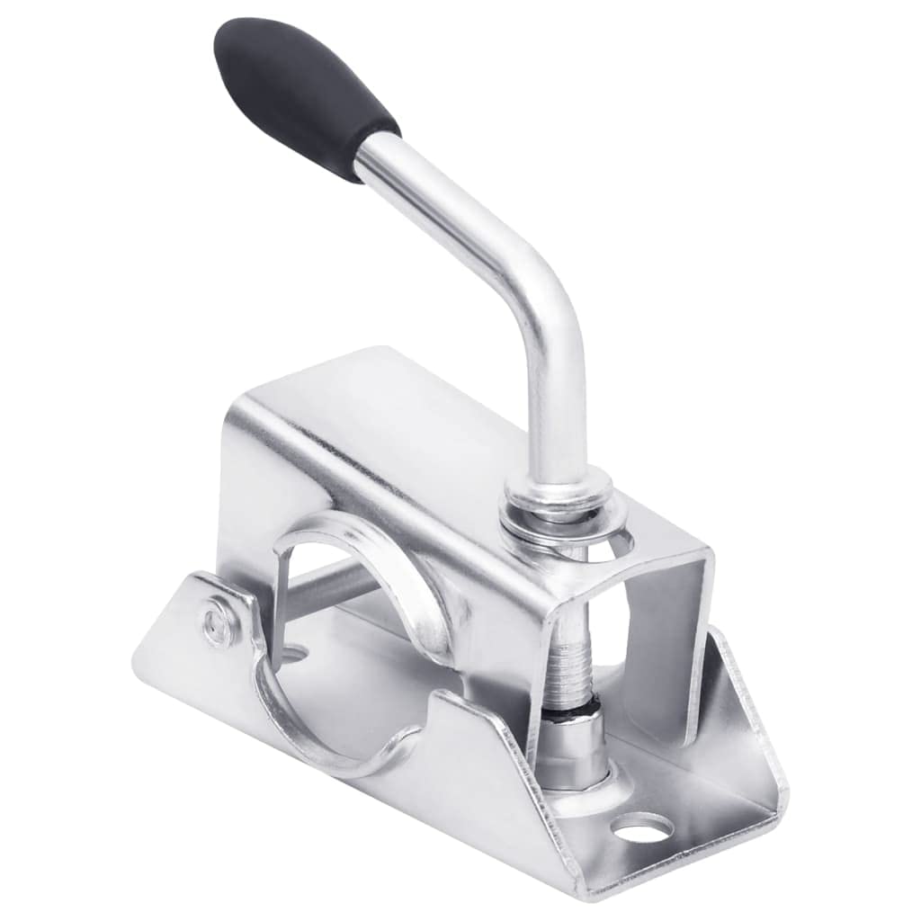 INLIFE Stützrad für Anhänger mit Klemme 48 mm Verzinkter Stahl,5.2kg,152240