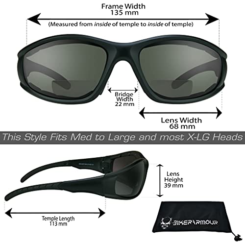 Bikershades Safety Bifocal Motorcycle Sunglasses