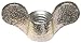 1/4"-20 Grade 2 Malleable Iron Zinc Plated Wing Nuts, 10 pk.