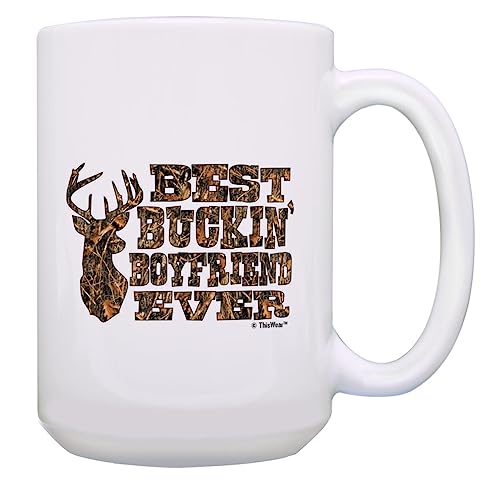 ThisWear Best Bucking Boyfriend Ever 15oz Coffee Mug - 1 Pack
