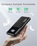 INIU Power Bank, Slim 22.5W PD Fast Charging Portable Charger, USB C in&out 10000mAh Battery Pack, Travel Essentials Powerbank, Mobile Phone Charger for iPhone 17 16, Samsung S25 S24, iPad, Xiaomi etc - Image 9