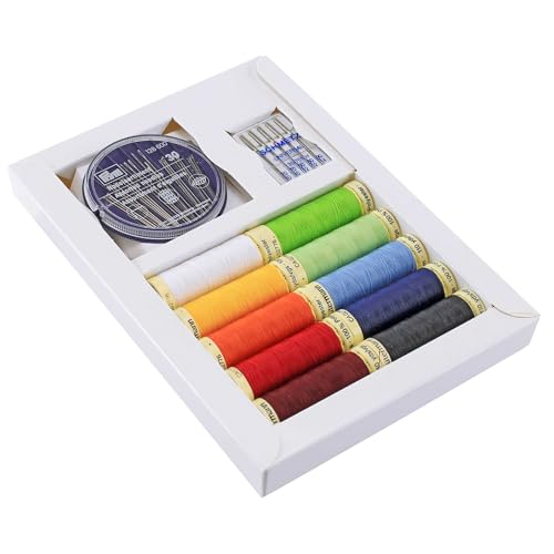 Set de Hilos Gütermann 100m x 10 Carretes con Agujas Prym Multicolor miniatura 2