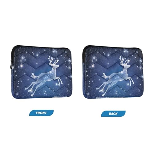 Funda para portátil 13-14 pulgadas impermeable azul con reno miniatura 2